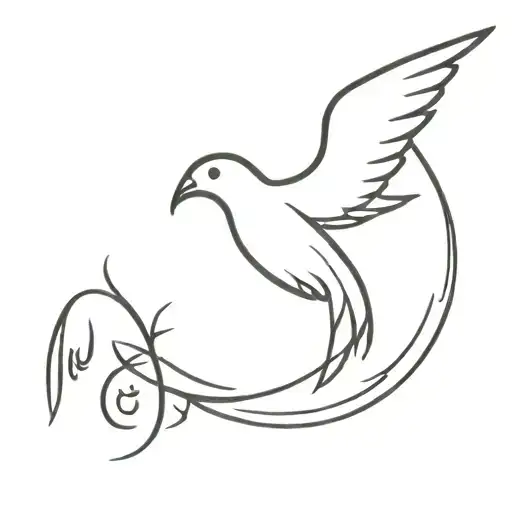 half sun which is completed with the phrase "dove è sempre sole" tattoo design idea