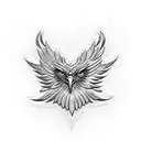 translucent eagle tattoo design idea