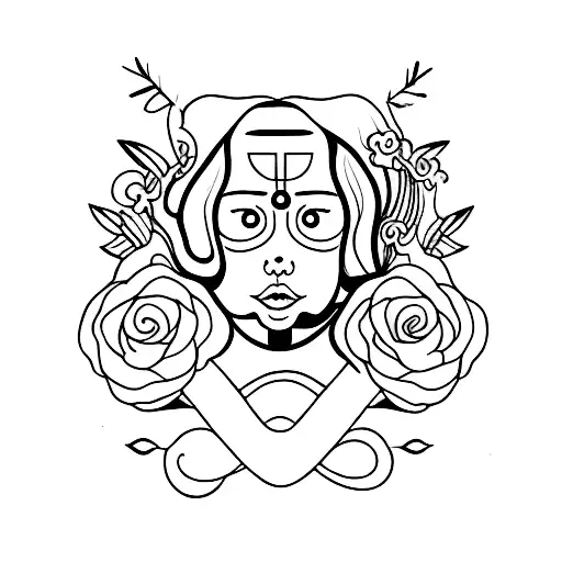 half Woman half seal  tattoo design idea