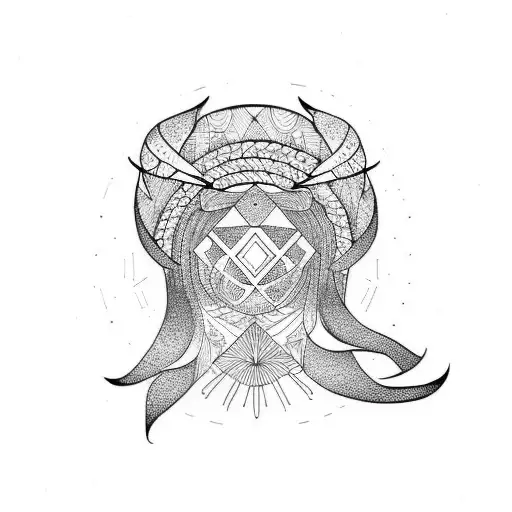 half Woman half seal  tattoo design idea