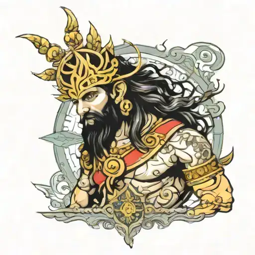 mahabharat tattoo design idea