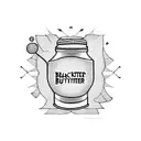 peanut butter jar tattoo design idea
