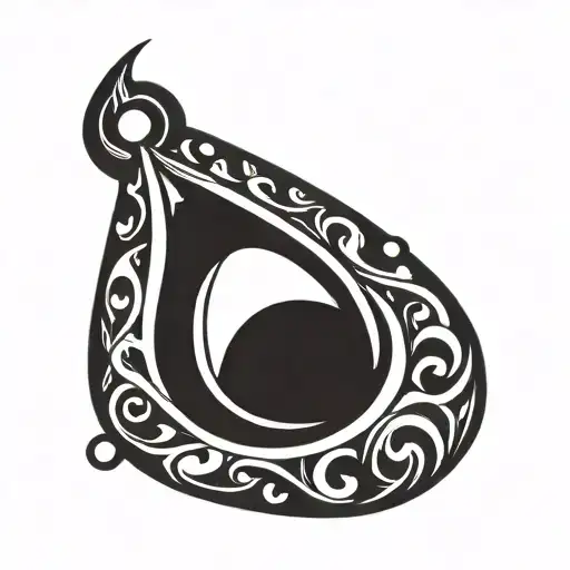 tear drop tattoo design idea