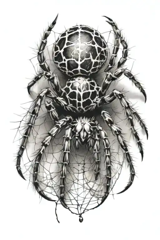 spider tattoo design idea