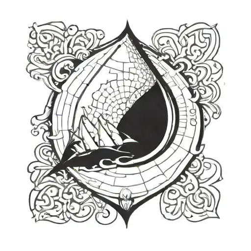 tear drop tattoo design idea