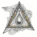 tear drop tattoo design idea