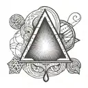 tear drop tattoo design idea