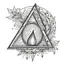 tear drop tattoo design idea