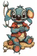 stitch from lilo and stitch tattoo design idea