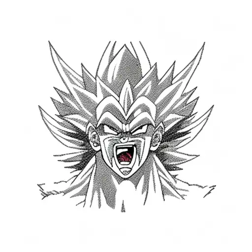 gogeta with broly tattoo design idea