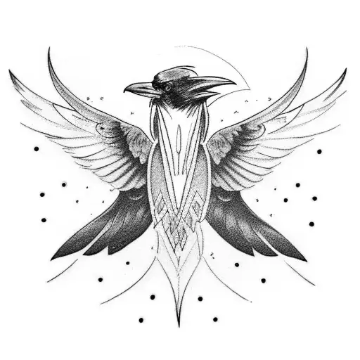 Raven Tattoo on Neck | TikTok