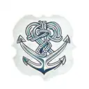 anchor heart and cross tattoo design idea