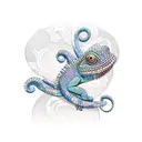 chameleon  tattoo design idea