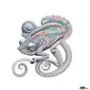 chameleon  tattoo design idea