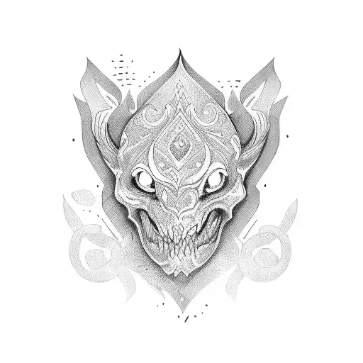 brick tattoo design idea