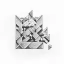 brick tattoo design idea