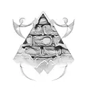 brick tattoo design idea