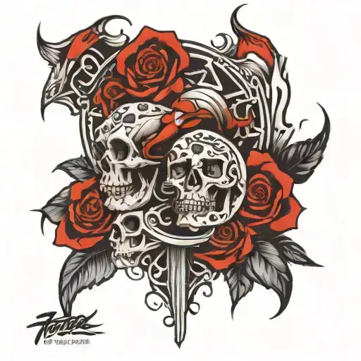18 speed shift patter black to white fade away" inside tattoo design idea