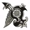 Eaton fuller shift handle pattern forming the shape tattoo design idea