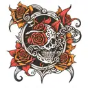 18 speed shift patter black to white fade away" inside tattoo design idea