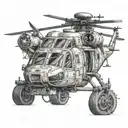 Army helicopter tattoo design idea
