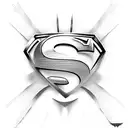 superman tattoo design idea