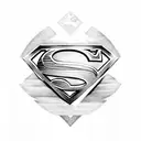 superman tattoo design idea
