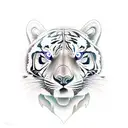 water tiger tattoo design idea