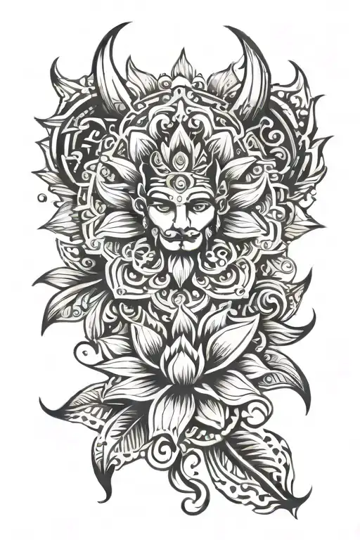 sudarshan chakra tattoo design idea
