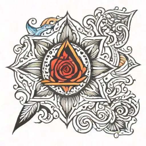 sudarshan chakra tattoo design idea