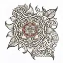 sudarshan chakra tattoo design idea