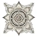 sudarshan chakra tattoo design idea