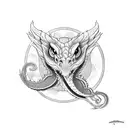 ouroboros dragon tattoo design idea