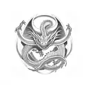 ouroboros dragon tattoo design idea