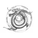 ouroboros dragon tattoo design idea