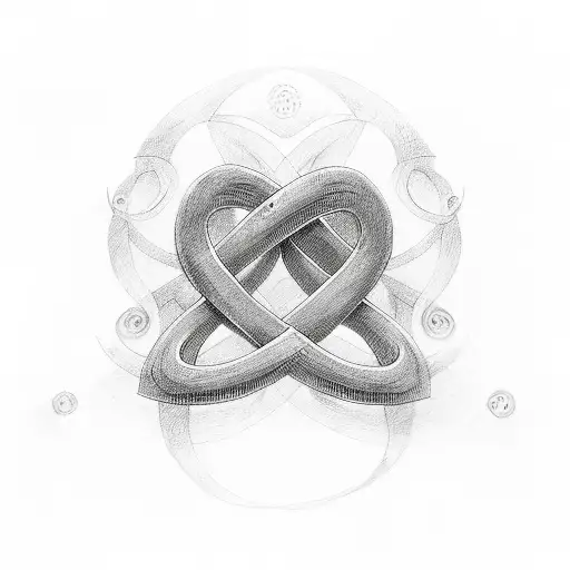 Infinity Symbol with heart tattoo design idea