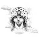 baby Jesus  tattoo design idea
