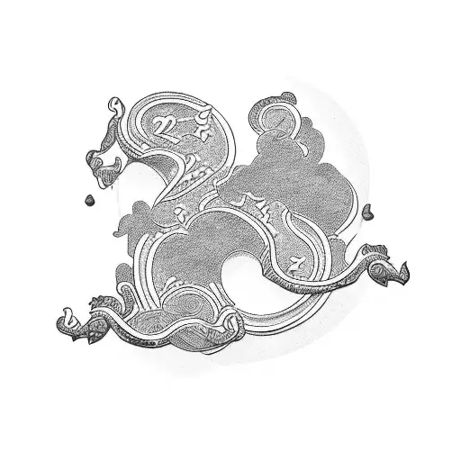 Sister japanese letter tattoo design idea