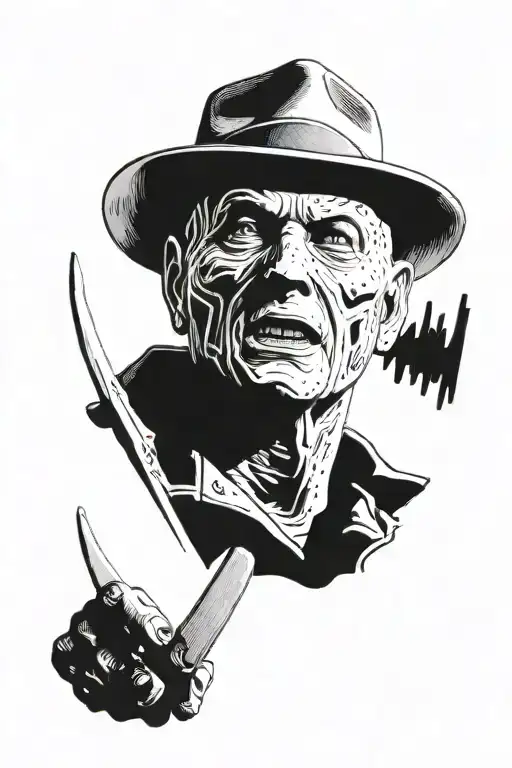 Freddy Krueger, Jason vorhess, Michael Myers, IT circuit board tattoo design idea