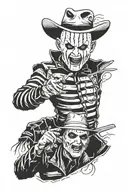 Freddy Krueger, Jason vorhess, Michael Myers, IT, pinhead tattoo design idea