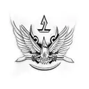 eagle scout badge tattoo design idea