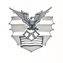 eagle scout badge tattoo design idea