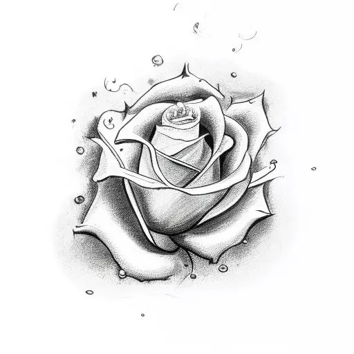 felix the cat with a rose tattoo design idea
