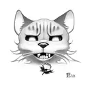 felix the cat with a rose tattoo design idea