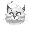 felix the cat with a rose tattoo design idea