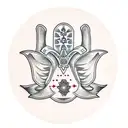 Hamsa Symbol tattoo design idea