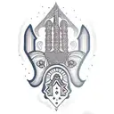 Hamsa Symbol tattoo design idea