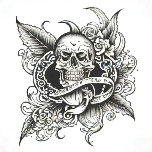 The word "Silence" tattoo design idea