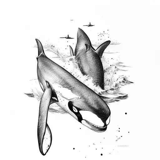 orca tattoo design idea