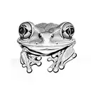 tree frogs tattoo design idea